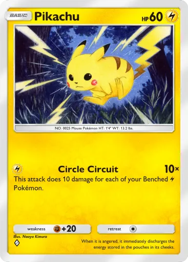 Pikachu card image