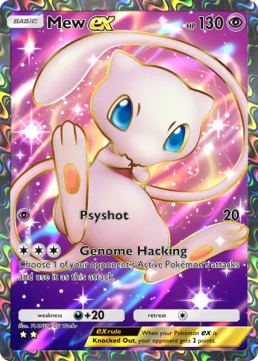 Mew ex card image