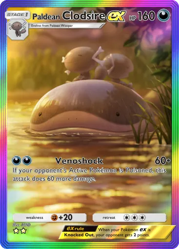 Paldean Clodsire ex card image