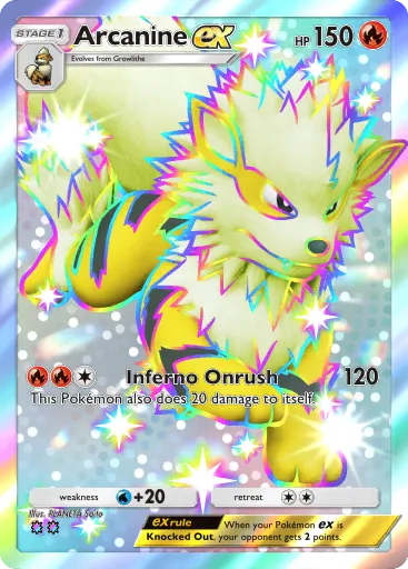 Arcanine ex card image