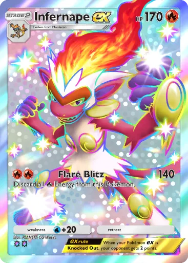 Infernape ex card image
