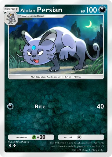 Alolan Persian card image