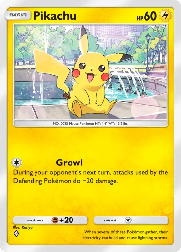 Pikachu card image