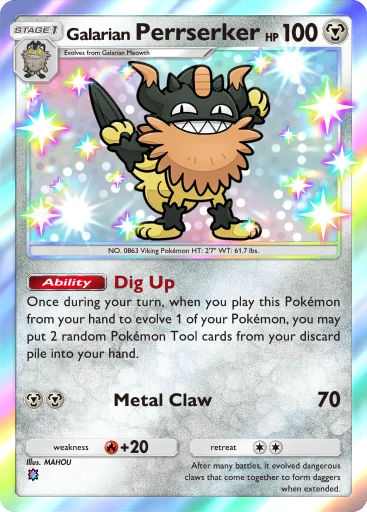Galarian Perrserker card image