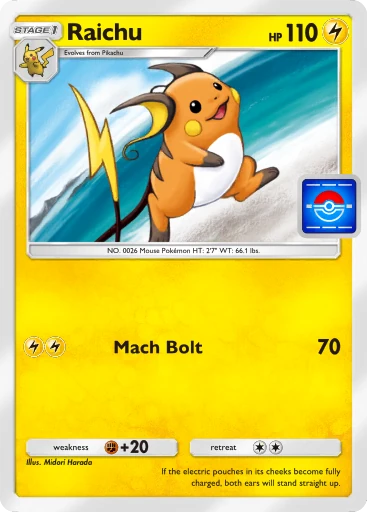 Raichu card image